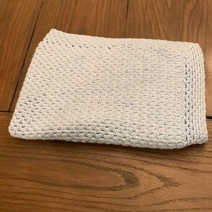 Baby blue homemade blanket